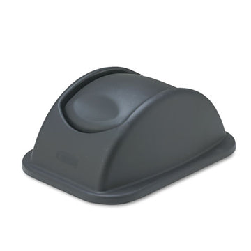 Rubbermaid® Commercial Rectangular Free-swinging Plastic Lids, Black freeshipping - TVN Wholesale